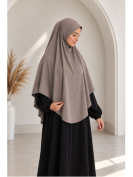 Khimar en jersey 1783 - taupe