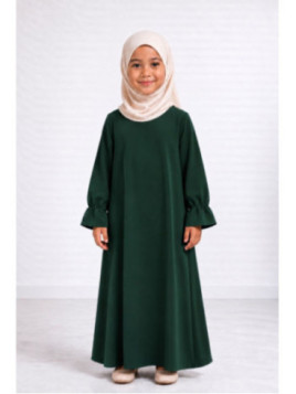Abaya enfant 443 - vert sapin