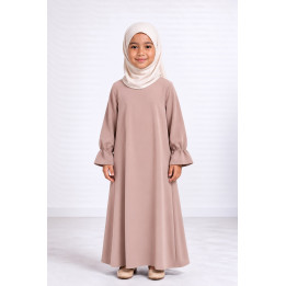 Abaya enfant 443 - beige rosé