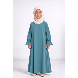Abaya enfant 443 - vert émeraude