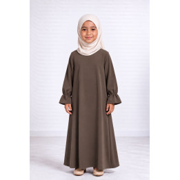 Abaya enfant 443 - taupe foncé
