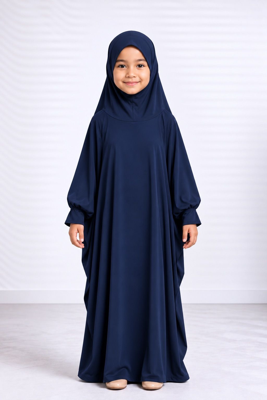 Robe de prière enfant 1177 bleu marine