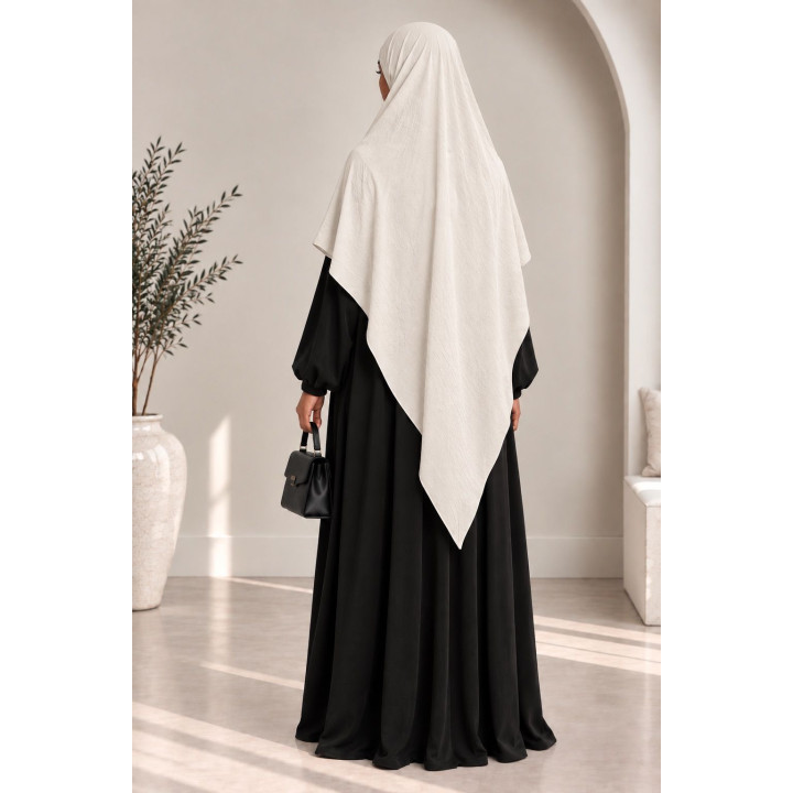 Khimar en jazz 334 - blanc cassé