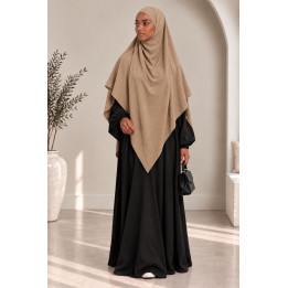 Khimar en jazz 334 - camel clair