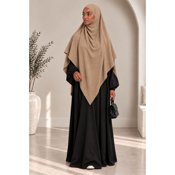Khimar en jazz 334 - camel clair