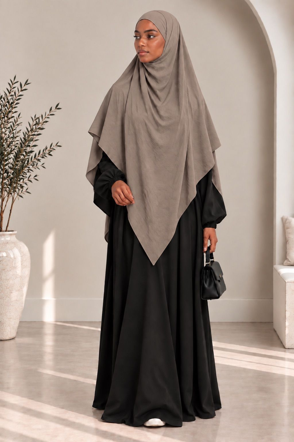 Khimar en jazz 334 - taupe
