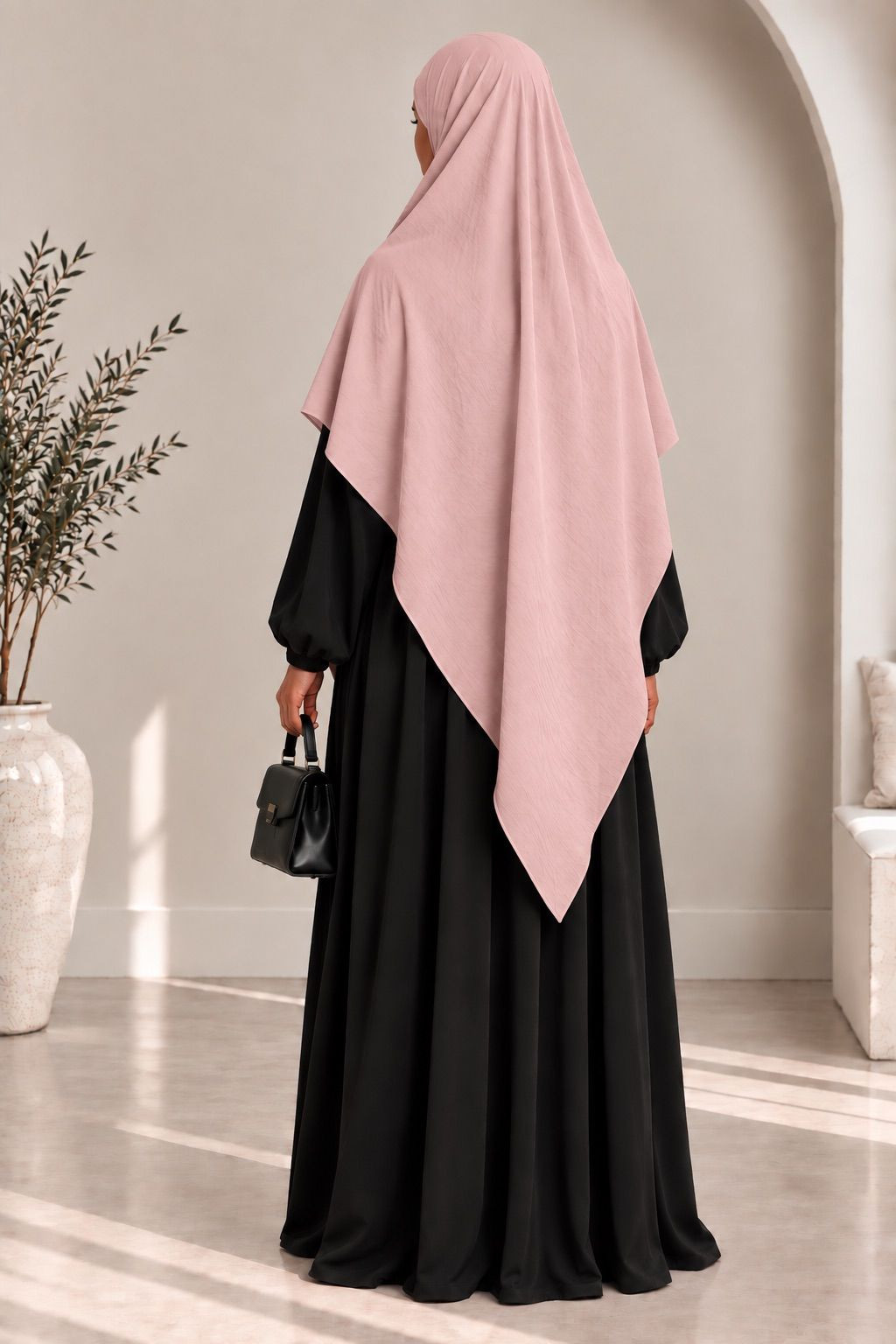 Khimar en jazz 334 - rose clair