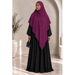 Khimar en jazz 334 - violet prune
