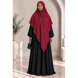 Khimar en jazz 334 - rouge
