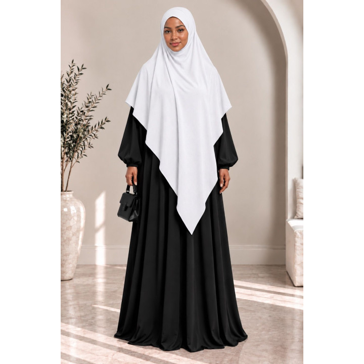Khimar en jazz 334 - blanc