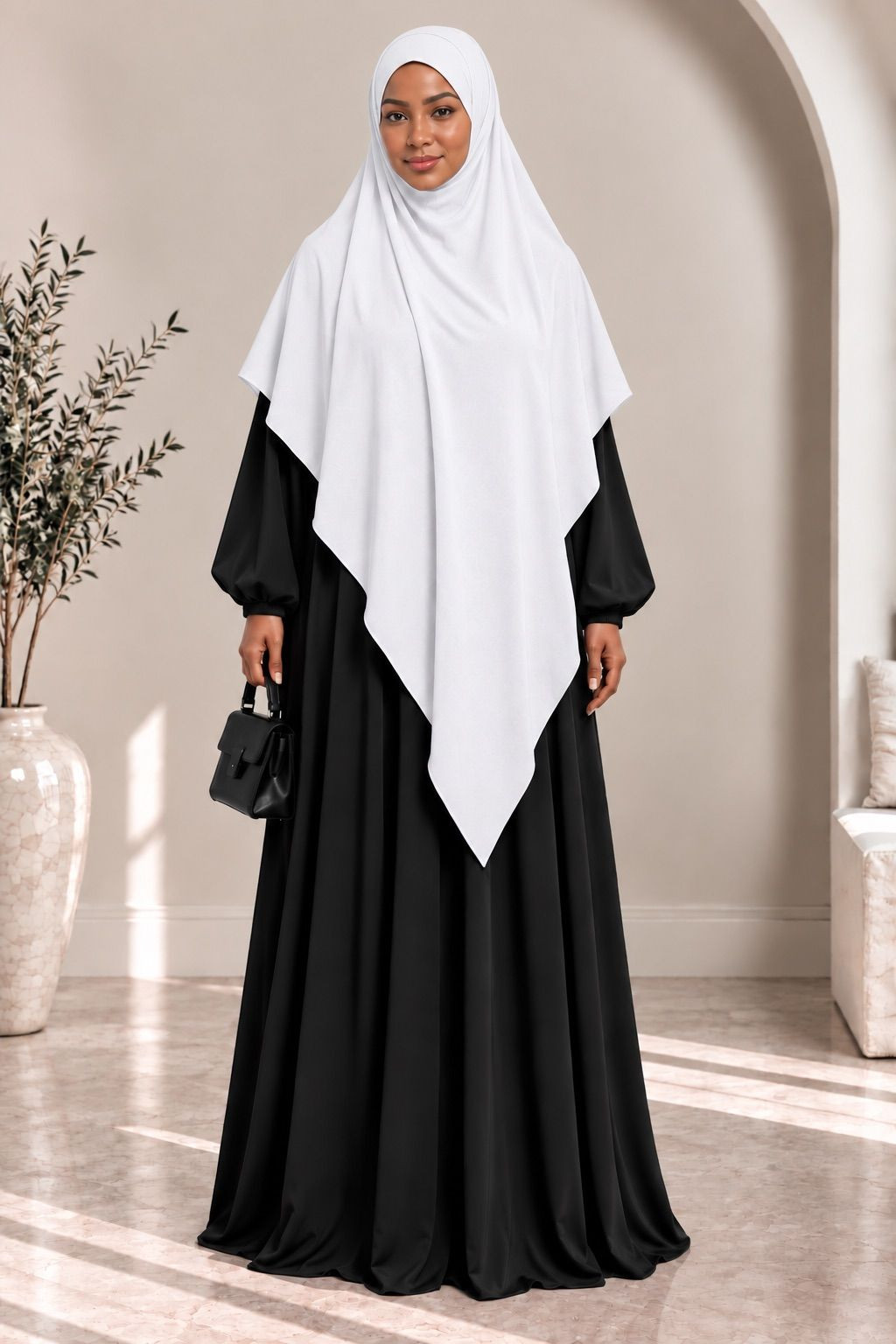 Khimar en jazz 334 - blanc