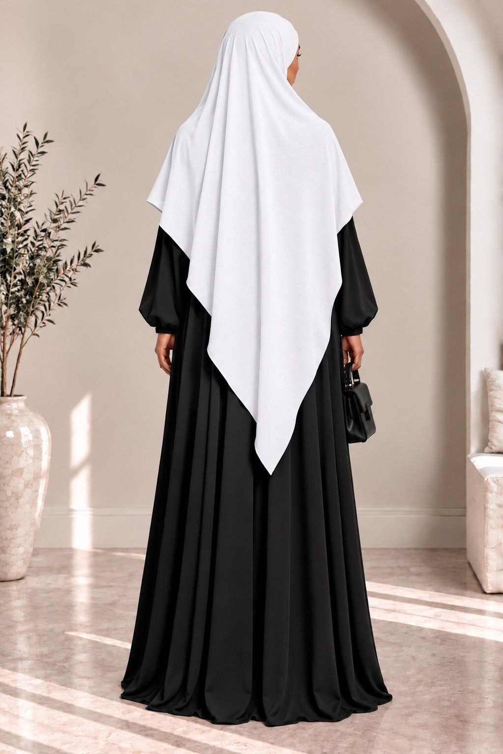Khimar en jazz 334 - blanc