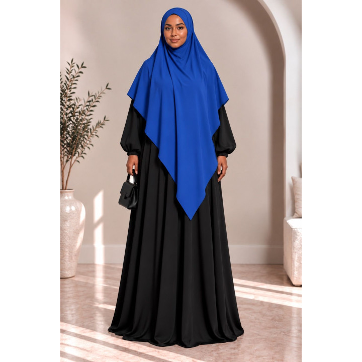 Khimar en jazz 334 - bleu roi