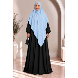 Khimar en jazz 334 - bleu ciel