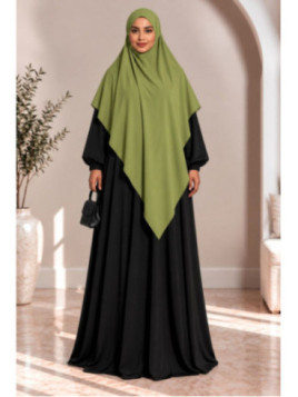 Khimar en jazz 334 - vert...