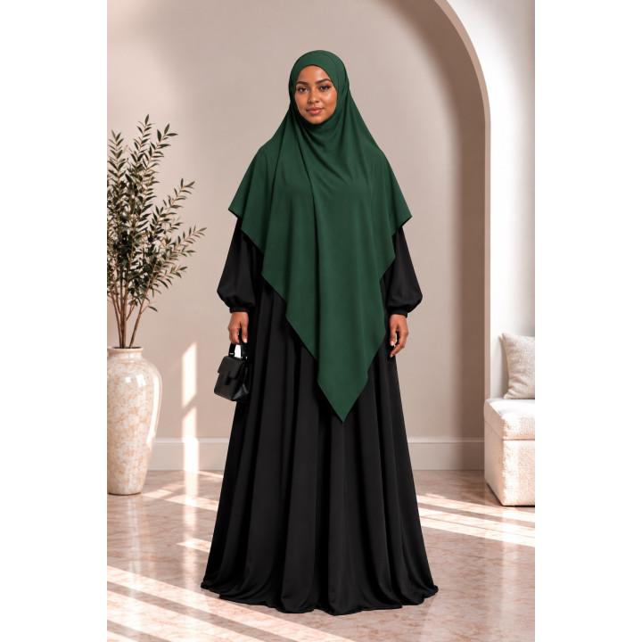 Khimar en jazz 334 - vert sapin