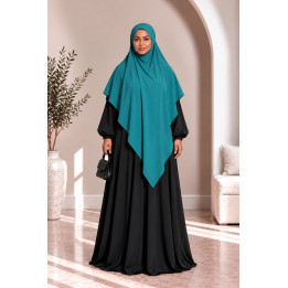 Khimar en jazz 334 - vert bleuté