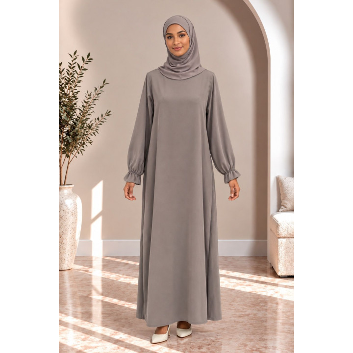 Abaya simple 390 - taupe
