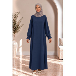 Abaya simple 390 - bleu marine