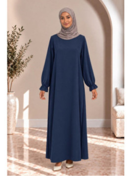 Abaya simple 390 - bleu marine