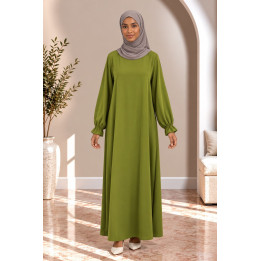 Abaya simple 390 - vert olive