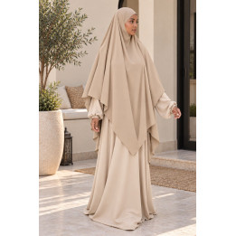 Maxi khimar soie de médine 400 - beige