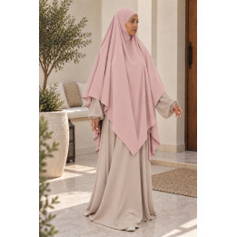 Maxi khimar soie de médine 400 - rose