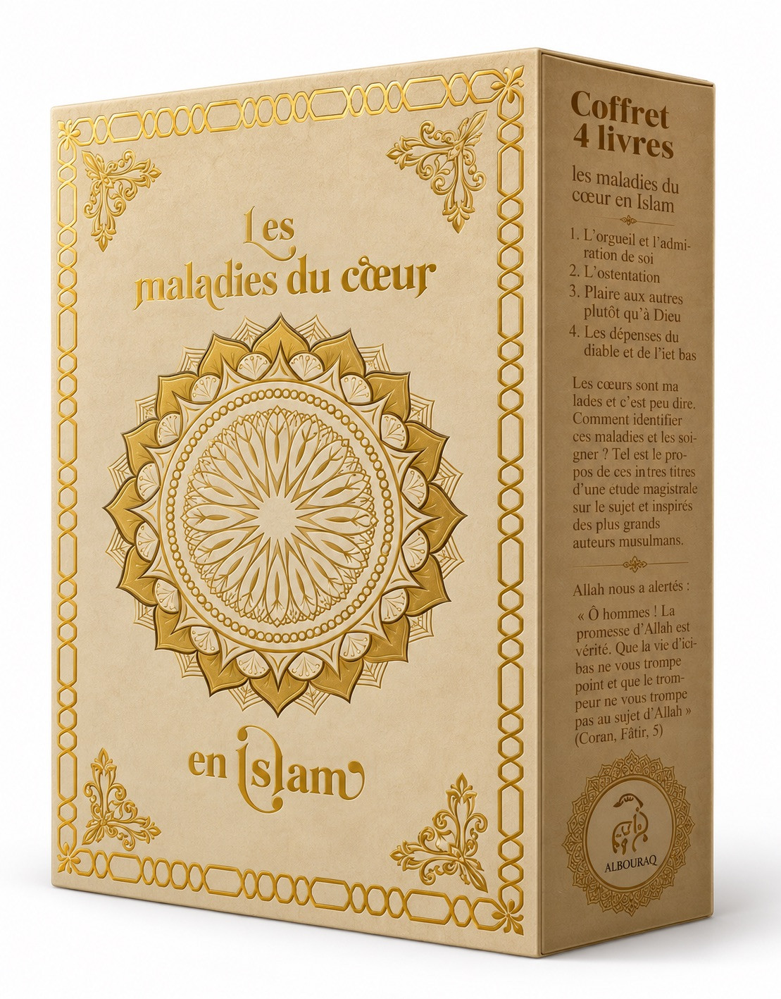 Coffret 4 livres : Les maladies du cœur en islam (beige) - Lyess Chacal - Oryms