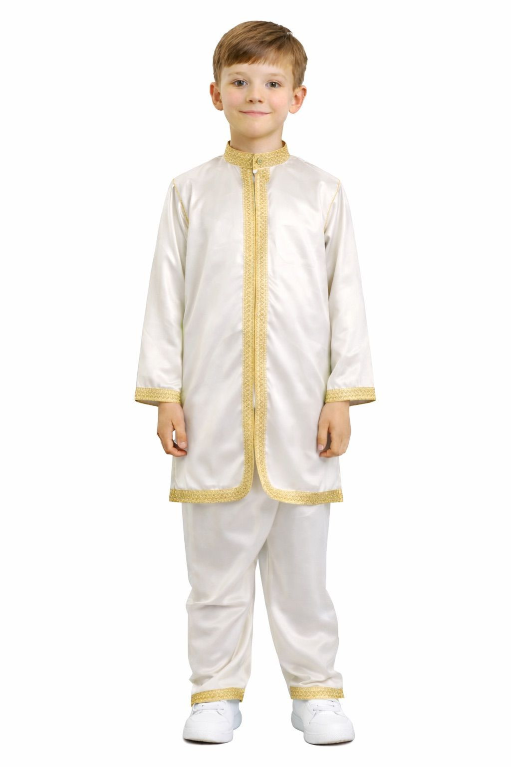 Jabador enfant 3 pièces - Tenue de circoncision enfant - Doré