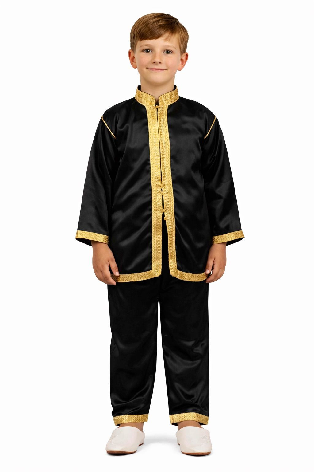 Jabador enfant 3 pièces - Tenue de circoncision enfant - Noir