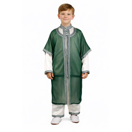 Jabador enfant 3 pièces - Tenue de circoncision enfant - Vert