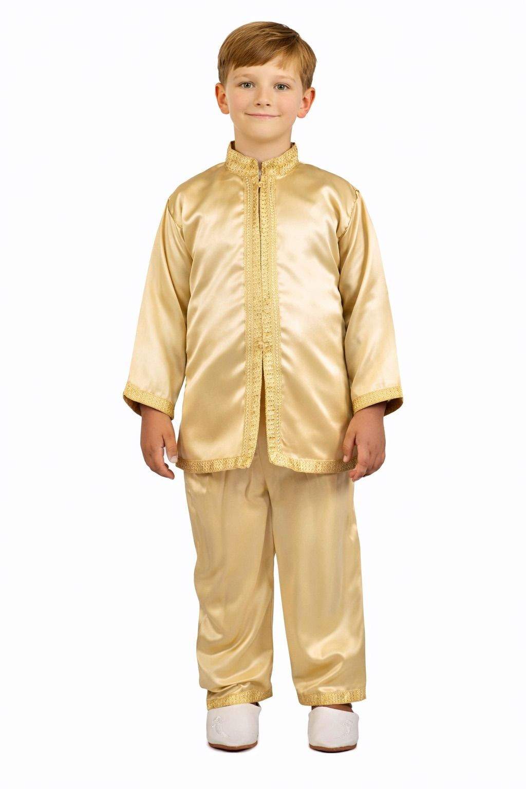 Jabador enfant 3 pièces - Tenue de circoncision enfant - Jaune