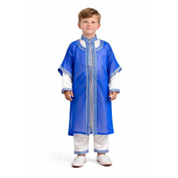 Jabador enfant 3 pièces - Tenue de circoncision enfant - bleu