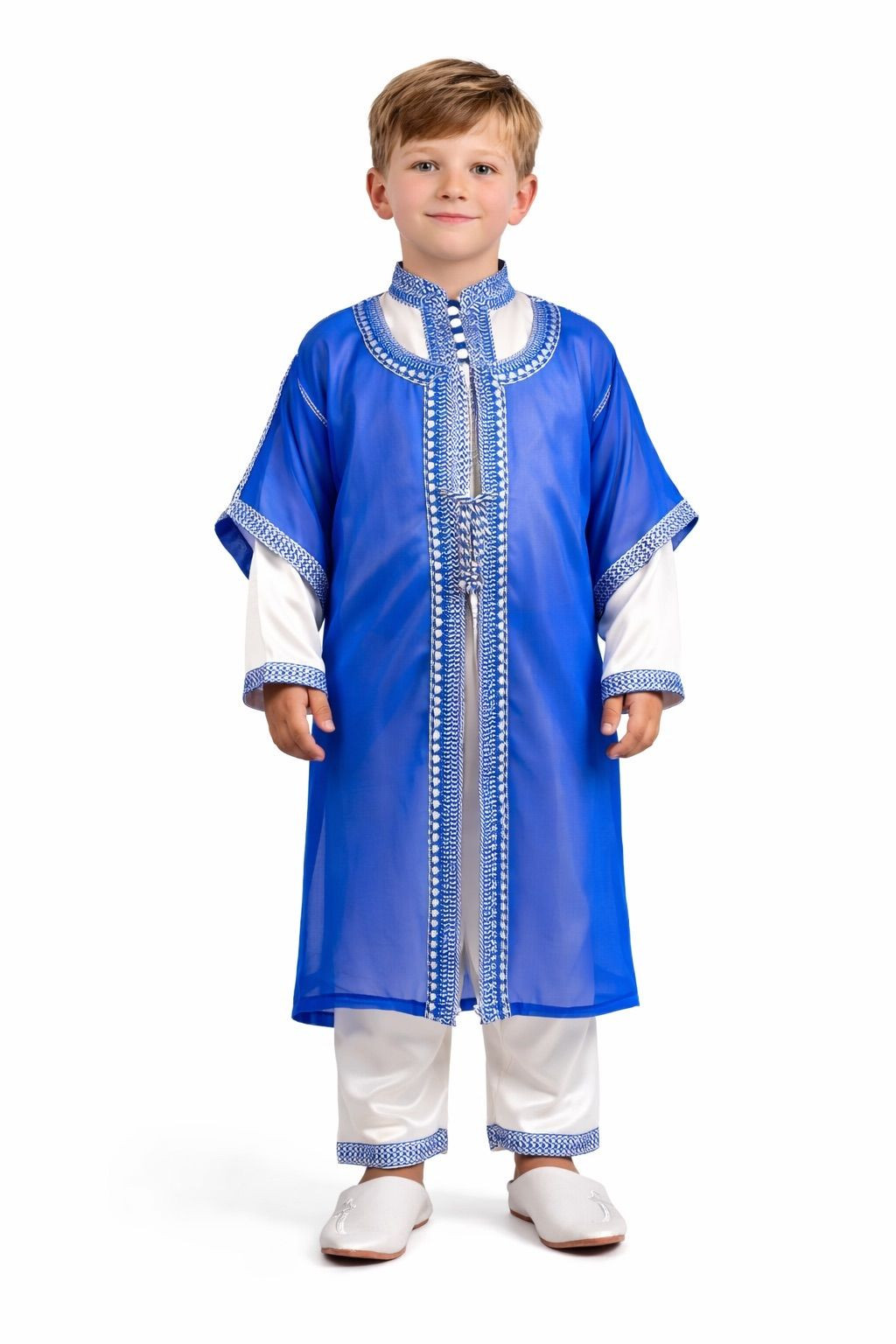 Jabador enfant 3 pièces - Tenue de circoncision enfant - bleu