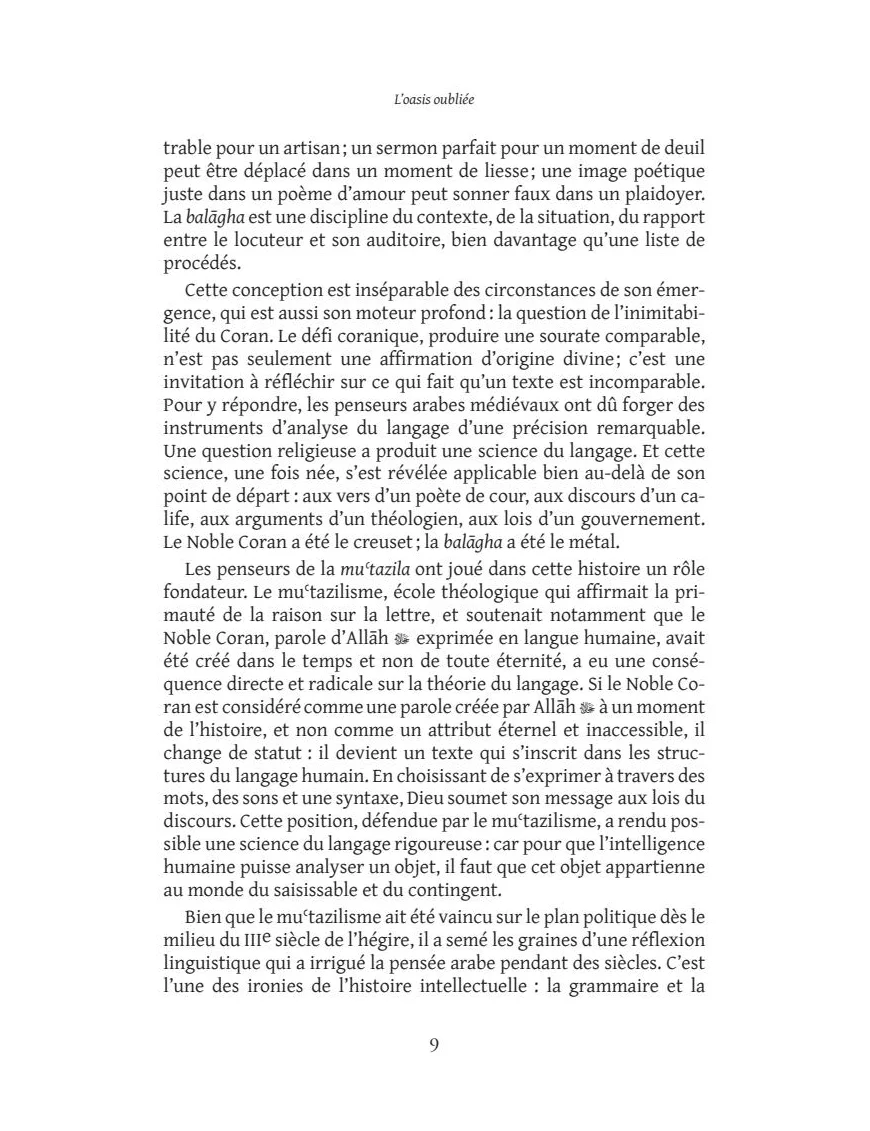 Balagha : les maîtres oubliés de la rhétorique arabe - Gunther Levrard - Héritage