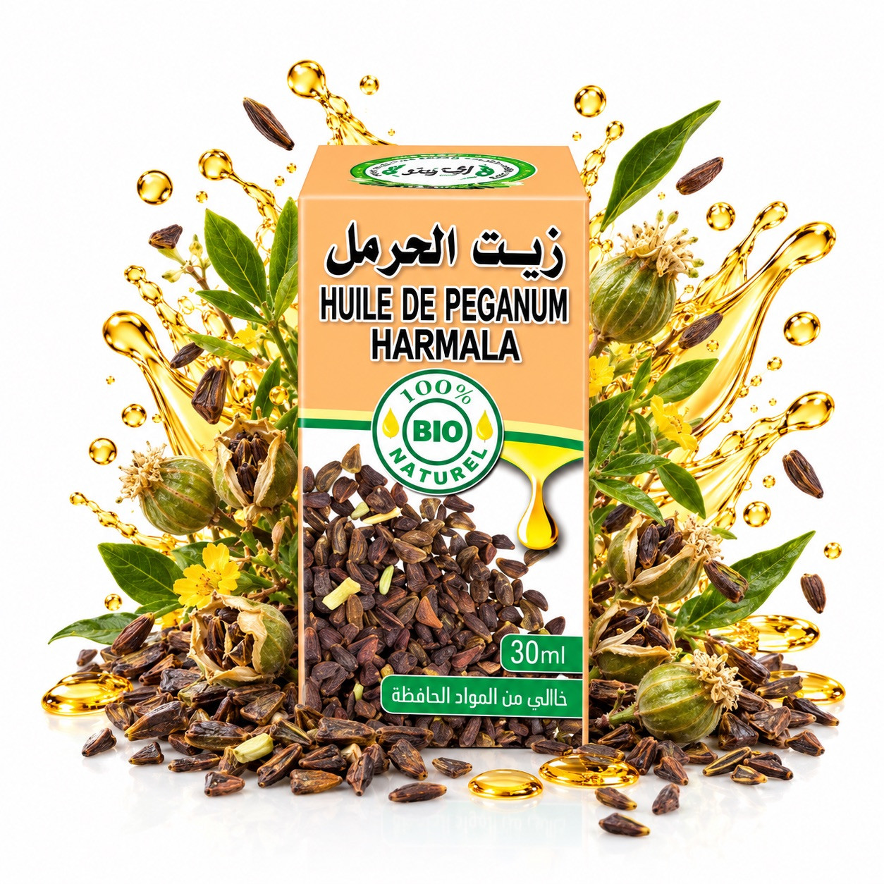 Huile de harmal Peganum harmala : flacon 30 ml
