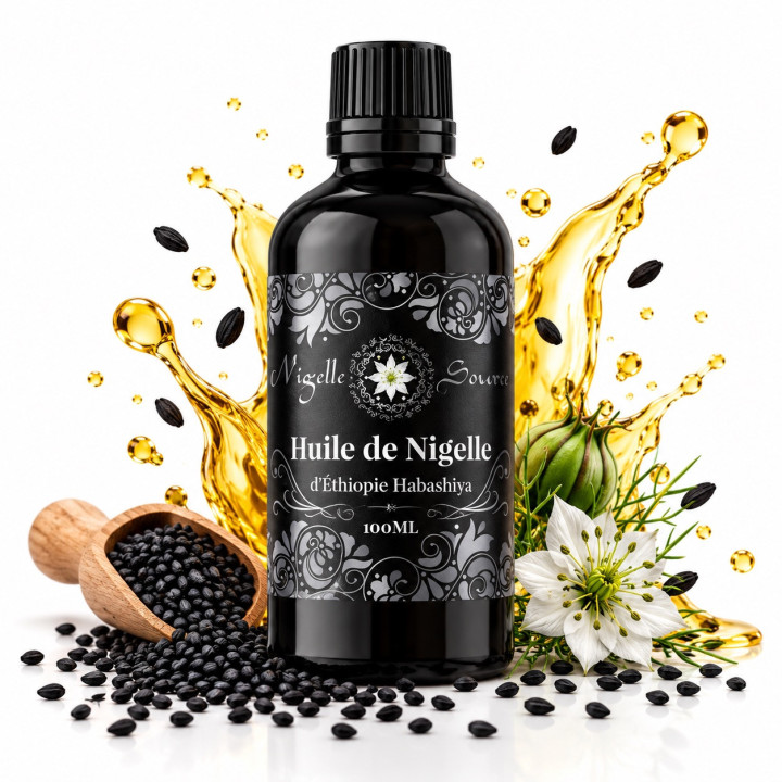 Huile de Nigelle "Habachia" Graine de Grade A - pureté 99%  Nigelle Source