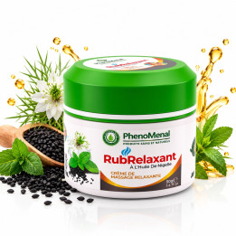 RubRelaxant crème de massage relaxante à L'huile de Nigelle - PhenoMenal
