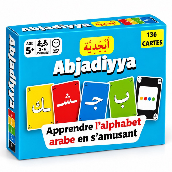 Abjadiyya Osratouna : 138 cartes pour l’alphabet arabe