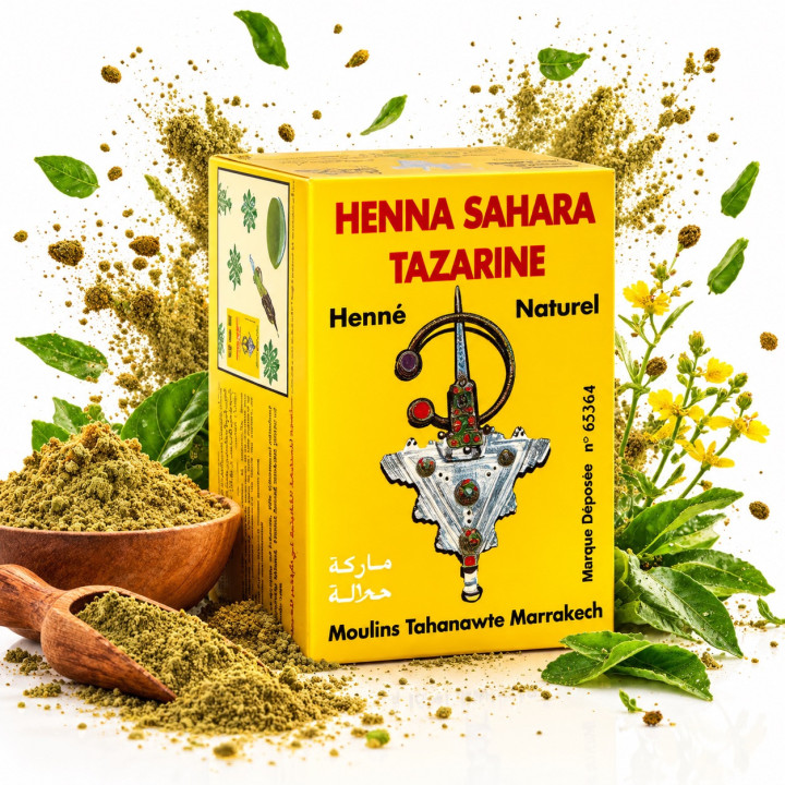 Henné pour peau et cheveux | 100% Naturel | Sahara Tazarine