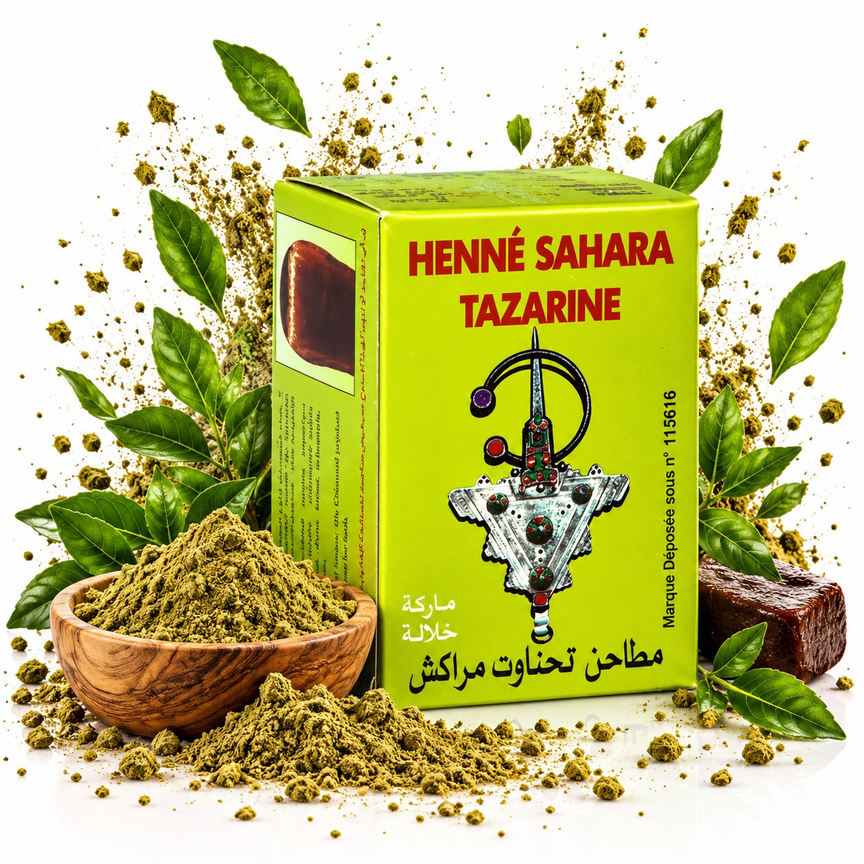 Hénné pour cheveux 100% Naturel Sahara Tazarine 100 gr net