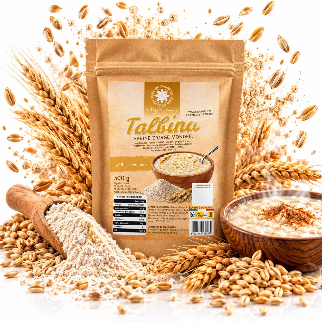 Talbina Bio 500gr - Nigelle Source