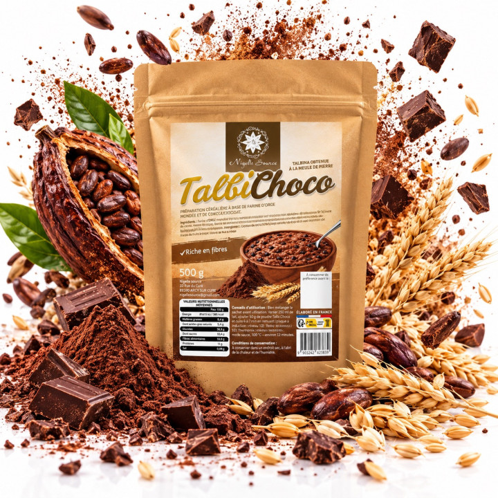 Talbichoco - Talbina au chocolat Bio 500gr - Nigelle Source