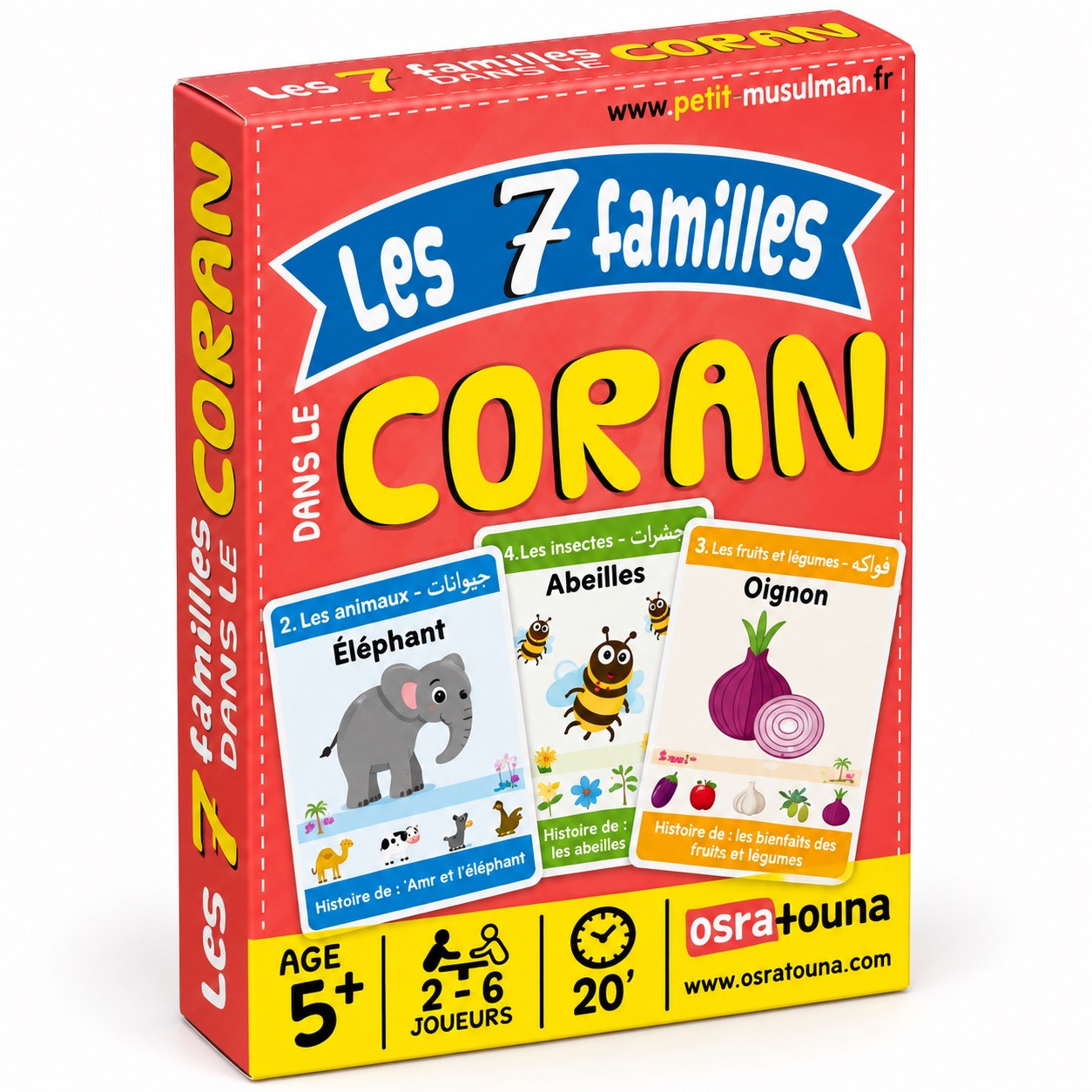 JEU  LES 7 FAMILLES DANS LE CORAN  Jeux de cartes à partir de 5 ans