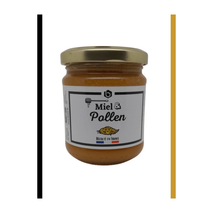 Pot de miel et pollen 250 g, Bee Miel