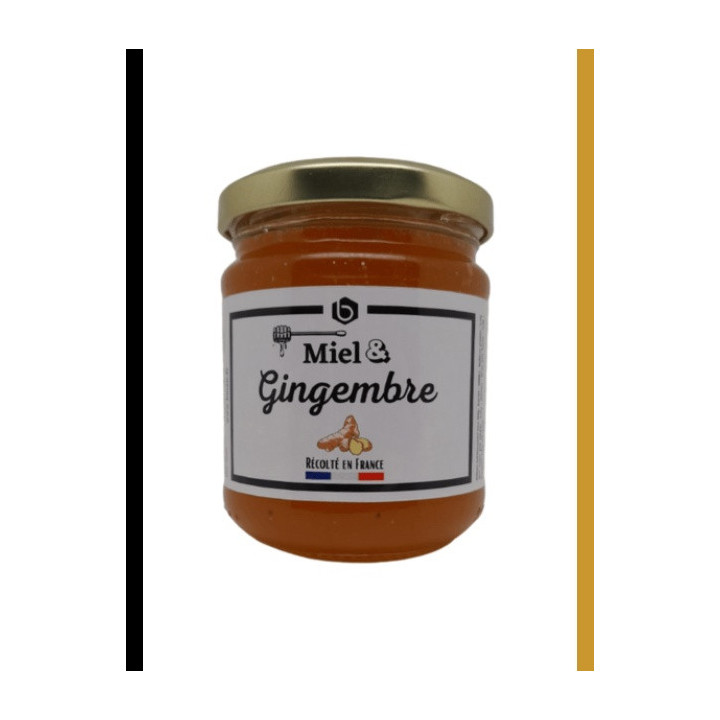 Pot de miel et gingembre 250 g, Bee Miel