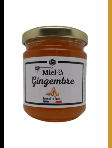 Pot de miel et gingembre 250 g, Bee Miel