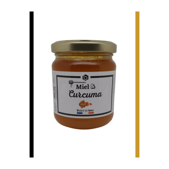 Pot de miel et curcuma 250 g, Bee Miel
