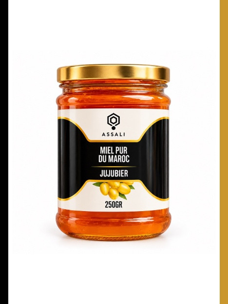 Pot de miel de jujubier du Maroc 250 g, Assali
