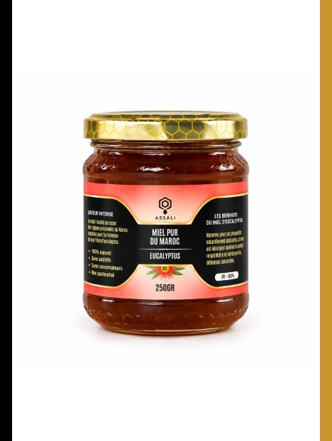 Pot de miel d'eucalyptus 250 g, Assali